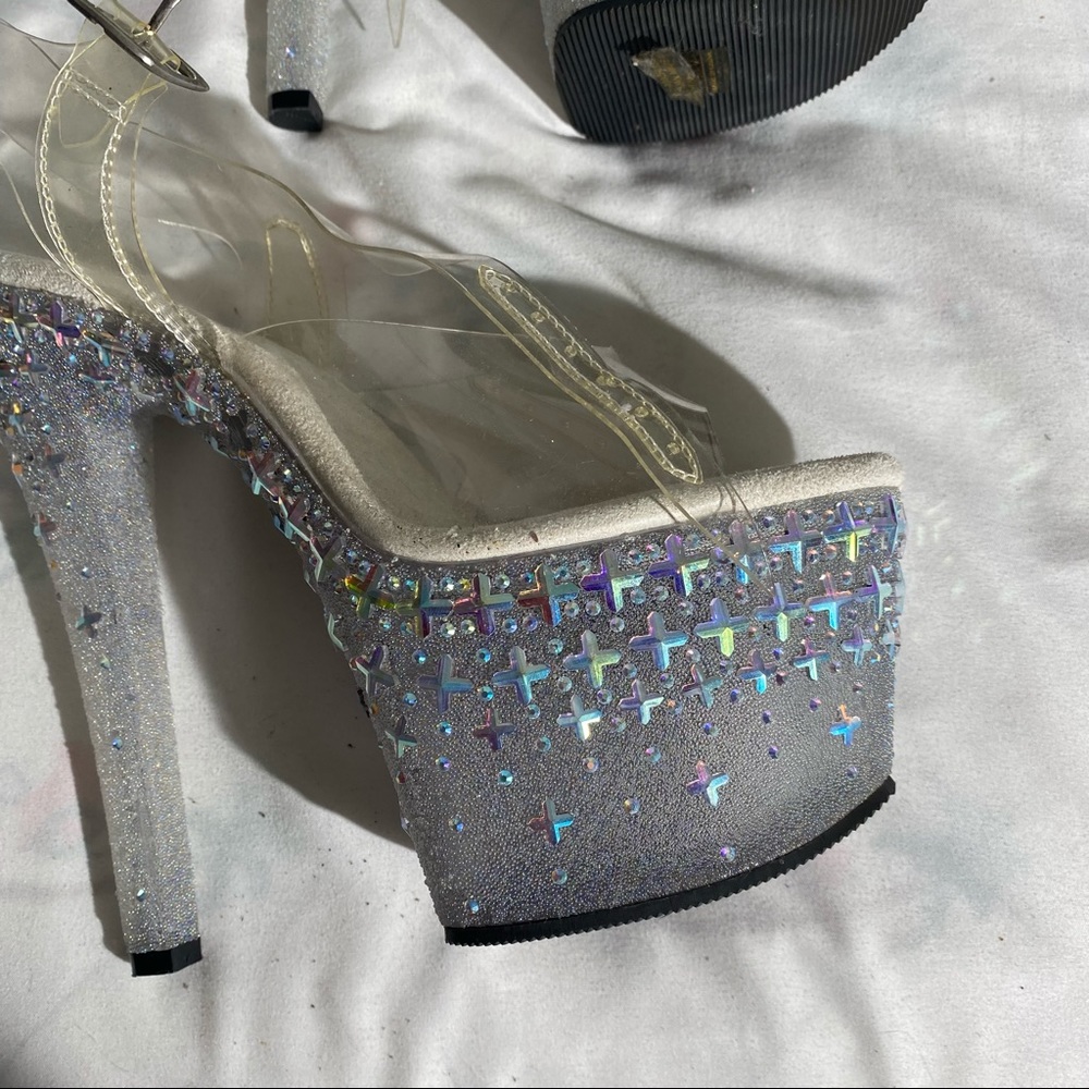 Rhinestone Pleaser Stripper a gogo dancer shoes.